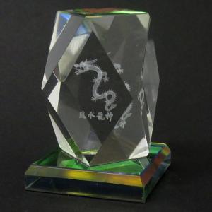 3Dクリスタル カブトムシ ダイヤカット型 ガラス オブジェ ペーパー