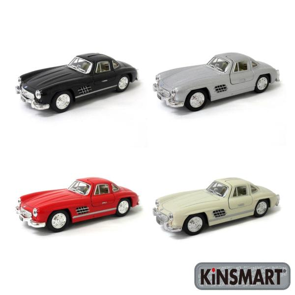 KiNSMART キンスマート プルバックミニカー 1/36 メルセデスベンツ 300SL 4色セッ...