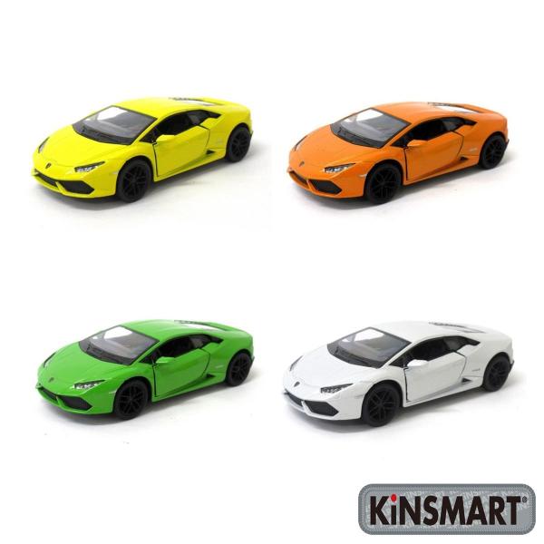 KiNSMART キンスマート プルバックミニカー 1/36 ランボルギーニ ウラカン 4色セット ...