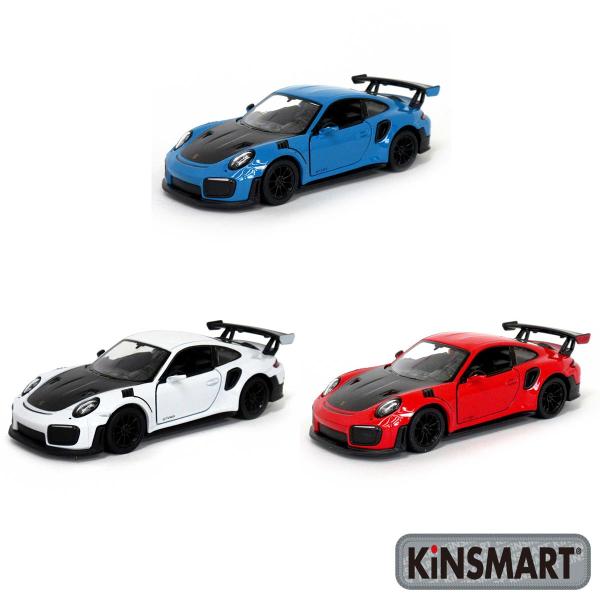 KiNSMART キンスマート プルバックミニカー 1/36 ポルシェ 911 GT2 RS 3色セ...