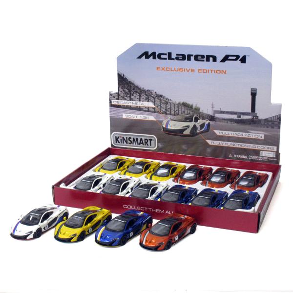 KiNSMART キンスマート プルバックミニカー 1/36 マクラーレン P1 4色アソート 12...