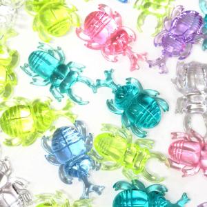 カラー宝石 おもちゃ クラッシュアイス カブトムシ＆クワガタ パステル 320pcs/1kg 宝石すくい 景品 子供 お祭り 縁日 506-563