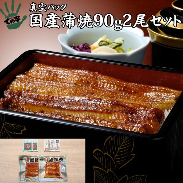 うなぎ 国産 プレゼント 父の日 蒲焼 90g×2セット ての字 鰻 ギフト