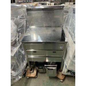 P7559　コメットカトウ　フライヤー　ガス式、2槽式　CF3-GA13W-L12　LPガス　2019年製　カード・PayPay利用可能　プラクラ東区本町 コメットカトウ 涼厨ガスフライヤー オイルセービングフライヤー 二槽