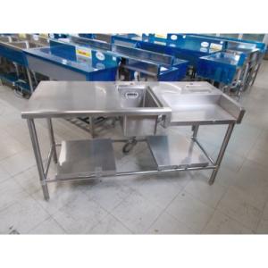 ステンレス 調理台 1100×600×800 業務用作業台 中古厨房 /24A3042Z