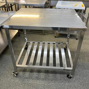 【中古】作業台 キャスター付き 幅900×奥行750×高さ850 【送料別途見積】【業務用】【岐阜店在庫】