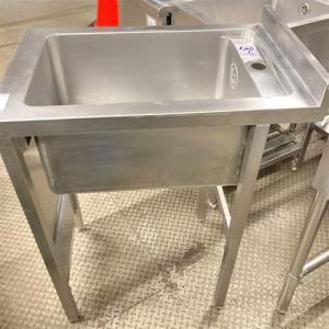 中古】一槽シンク BGあり 幅400×奥行650×高さ860 【送料別途見積 中古】一槽シンク BGあり 幅400×奥行650×高さ860 【送料別途見積