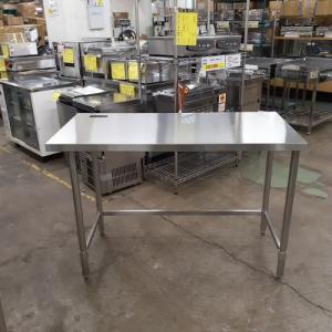 【中古】作業台 三方枠 BGなし 幅1250×奥行600×高さ840 【送料別途見積】【業務用】【新宿店在庫】