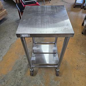 【中古】作業台 キャスター付き BGなし 幅450×奥行500×高さ800 【送料別途見積】【業務用】【湘南店在庫】