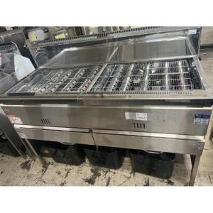 【業界最長1年保証】【中古】二槽ガスフライヤー マルゼン MGF-30WK 幅1330×奥行600×高さ800 都市ガス 【送料別途見積】【業務用】【名古屋千種店在庫】
