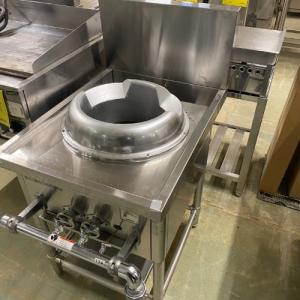 都市ガス タニコー ブロワー付中華レンジ 1口 ドラゴンIL ガス＋100V