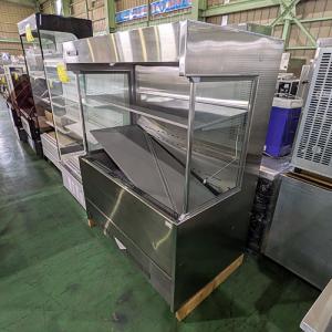 2温度帯 冷蔵多段オープンショーケース フクシマガリレイ(福島工業) MEU-32WKSA5G 幅900×奥行650×高さ1900 冷凍機内蔵型 多段オープンショーケース下段2温度式タイプ モデル