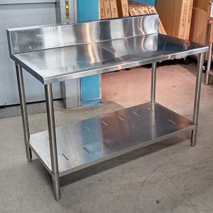 【中古】作業台 BGあり 幅1200×奥行600×高さ800 【送料別途見積】【業務用】【東京ラーメン専門館在庫】
