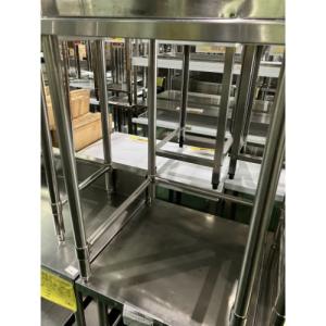 【中古】作業台 BGなし 幅600×奥行600×高さ800 【送料別途見積】【業務用】【鹿児島店在庫】