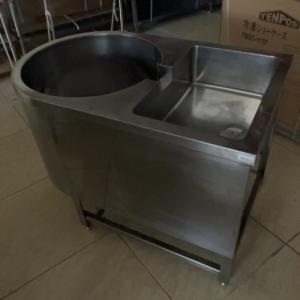 タニコー 業務用ステンレス製1槽式シンク バックガード付 H95×75×60cm 送料無料 新品 タニコー 一槽シンク （バックガードあり） W600*D450
