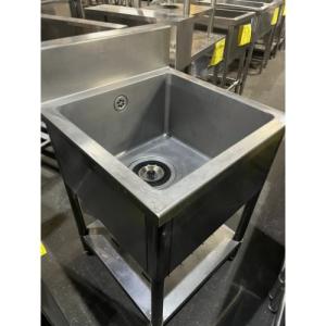 【中古】一槽シンク BGあり 幅550×奥行600×高さ800 【送料別途見積】【業務用】