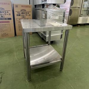 台所のガス台（美品）中古 中古厨房 マルゼン ステンレス 扉付ガス台 500×750×570 業務用コンロ台