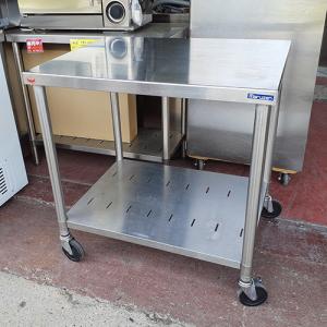 ステンレス作業台　三方枠　厨房用　中古　送料込み 作業台 三方枠 BGあり 業務用 中古/送料別途見積 : 業務用厨房