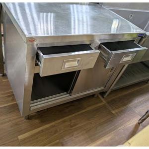 ステンレス 調理台 1100×600×800 業務用作業台 中古厨房 /24A3042Z