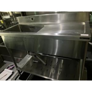 中古厨房 ステンレス 扉付1槽シンク 500×600×850 業務用1層流し台