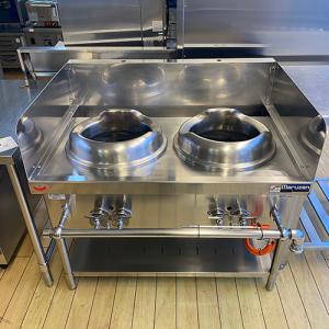 都市ガス タニコー ブロワー付中華レンジ 1口 ドラゴンIL ガス＋100V