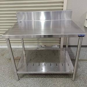 中古】 業務用 ステンレス クリーンテーブル BG付 幅1115×奥行700×高