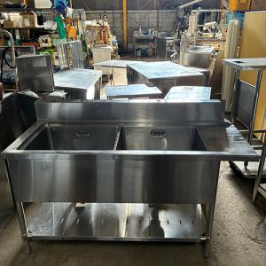 送料無料 新品 タニコー 一槽シンク （バックガードあり） W600*D450