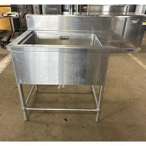中古厨房 ステンレス 1槽シンク 600×750×800 業務用1層流し台