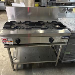 中古】ガステーブル 2口 マルゼン RGT-0962D 幅900×奥行600×高さ800