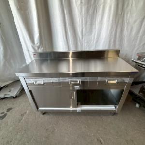 ステンレス 調理台 1100×600×800 業務用作業台 中古厨房 /24A3042Z