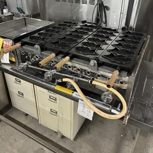 たい焼き器 ガス台回転式 EGT2-12（2連12穴）12・13A（都市ガス