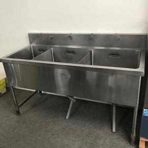 三層シンク　BGあり　業務用 中古三槽シンクの通販ならテンポスドットコム