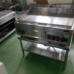 【業界最長1年保証】【中古】電気グリドル 架台付き マルゼン MEG-096 幅900×奥行600×高さ460 三相200V 【送料別途見積】【業務用】【姫路店在庫】