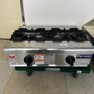 マルゼン ガスコンロ RGC-044C プロパン　中古　動作確認済み ガス卓上1口コンロ (蓋付き) マルゼン RGC-044C 都市ガス 業務用 中古