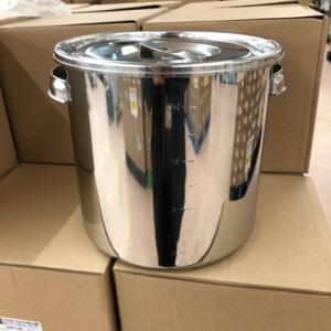 【未使用品】モリブデン キッチンポット 18cm1個　20cm5個 全6個セット キッチンポット ステンレス 丸型 日本製 モリブデン 手無 14cm 2.1L