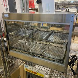 テンポスオリジナル 業務用/新品 前後ガラス引戸ホットショーケース