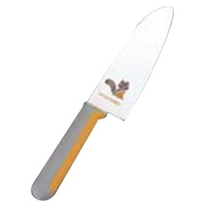 正広 こども庖丁 イエロー りす 13cm/業務用/新品/小物送料対象商品