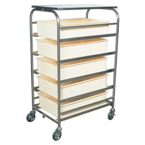 コンテナラックワゴン SK-25E ストッパー無/業務用/新品/送料無料