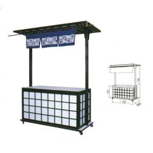 業務用/新品 組立式屋台 格子屋台 12-501-4 幅1320×奥行580×高さ1750(mm) 送料別
