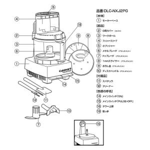 DLC-NXJ2PG クイジナート フードプロ...の詳細画像1
