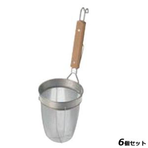 【お得なセット商品】【送料無料】TS 18-8 木柄 ラーメン專用パワーてぼ フチ高/業務用/新品｜tenpos