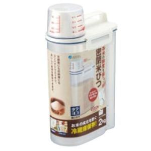 おひつ 密閉米びつ 2kg(パッキン付) 幅167 奥行110 高さ293/業務用/新品/小物送料対象商品｜tenpos