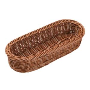 トーダイ 小判型カトラリーバスケット ブラウン CB-008-BR