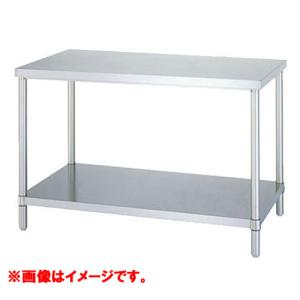 型式：WBN-9090【シンコー】アジャスト付･ベタ棚仕様　作業台　奥行：900mm　【業務用/新品】【送料無料】【組立式】