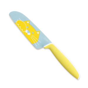 グーテ 子供用包丁(両刃) FC-790 イエロー(ねこ)/業務用/新品/小物送料対象商品