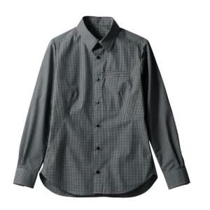 シャツ 兼用 長袖 BW2505-12 (ブラックミニチェック)/業務用/新品/小物送料対象商品