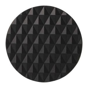 シリコンコースター(10枚入り)ダイヤカットコースター 丸型  BLACK/業務用/新品/小物送料対象商品