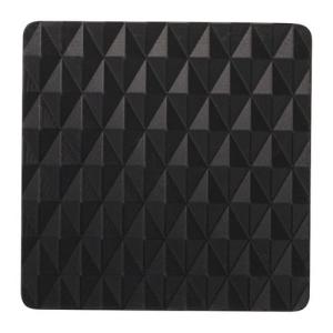 シリコンコースター(10枚入り)ダイヤカットコースター 角型 BLACK/業務用/新品/小物送料対象商品