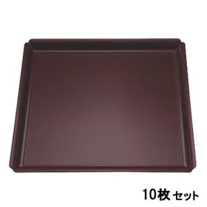 【お得なセット商品】【送料無料】お盆 角木瓜盆溜毘沙門天裏黒塗尺0 /業務用/新品