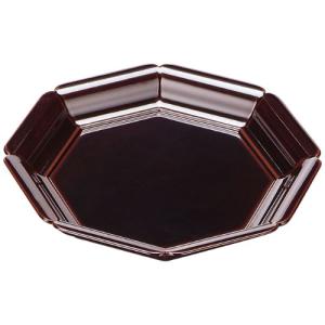 木製7.2寸八角若狭盛皿 溜漆塗/業務用/新品/小物送料対象商品